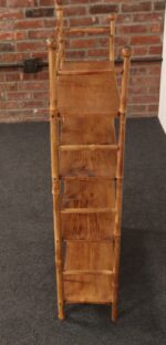 Antique Aesthestic Movement Bamboo Four Tier Curio Shelf / Etagere / Bookshelf - Image 5