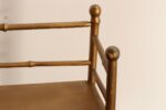 Petite Folk Art Victorian Style Gold Bamboo Three Tier Curio Shelf / Bookshelf - Image 4
