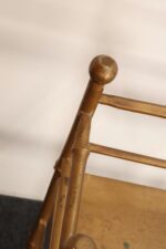 Petite Folk Art Victorian Style Gold Bamboo Three Tier Curio Shelf / Bookshelf - Image 12