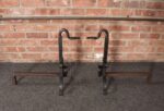 Antique Arts and Crafts Style Hand-Forged Serpentine / Snake Form Andirons - Image 7