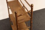 Petite Folk Art Victorian Style Gold Bamboo Three Tier Curio Shelf / Bookshelf - Image 18