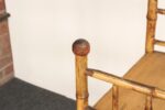 Victorian Style Torched Bamboo and Grasscloth Four-Tier Etagere / Bookshelf - Image 32