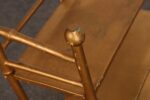 Petite Folk Art Victorian Style Gold Bamboo Three Tier Curio Shelf / Bookshelf - Image 23