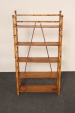 English Aesthestic Movement Bamboo Five Tier Curio Shelf / Etagere / Bookshelf - Image 4