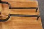 Vintage Cast Iron Owl Andirons with Yellow / Amber Blown Glass Eyes - Image 28