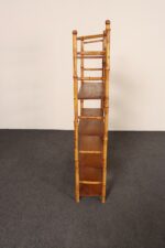 English Aesthestic Movement Bamboo Five Tier Curio Shelf / Etagere / Bookshelf - Image 7