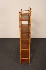 English Aesthestic Movement Bamboo Five Tier Curio Shelf / Etagere / Bookshelf - Image 5