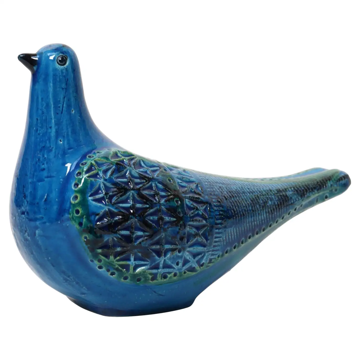 1 Vintage Italian Rimini Blu Ceramic Dove / Bird by Aldo Londi for Bitossi - Image 1