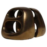 Pair of Patinated Brass "Ladder-Form" Bookends by Ben Seibel for Jenfred Ware