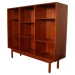 Danish Modern Open Front Bookcase in Teak Attr. to Peter Hvidt & Orla Mølgaard