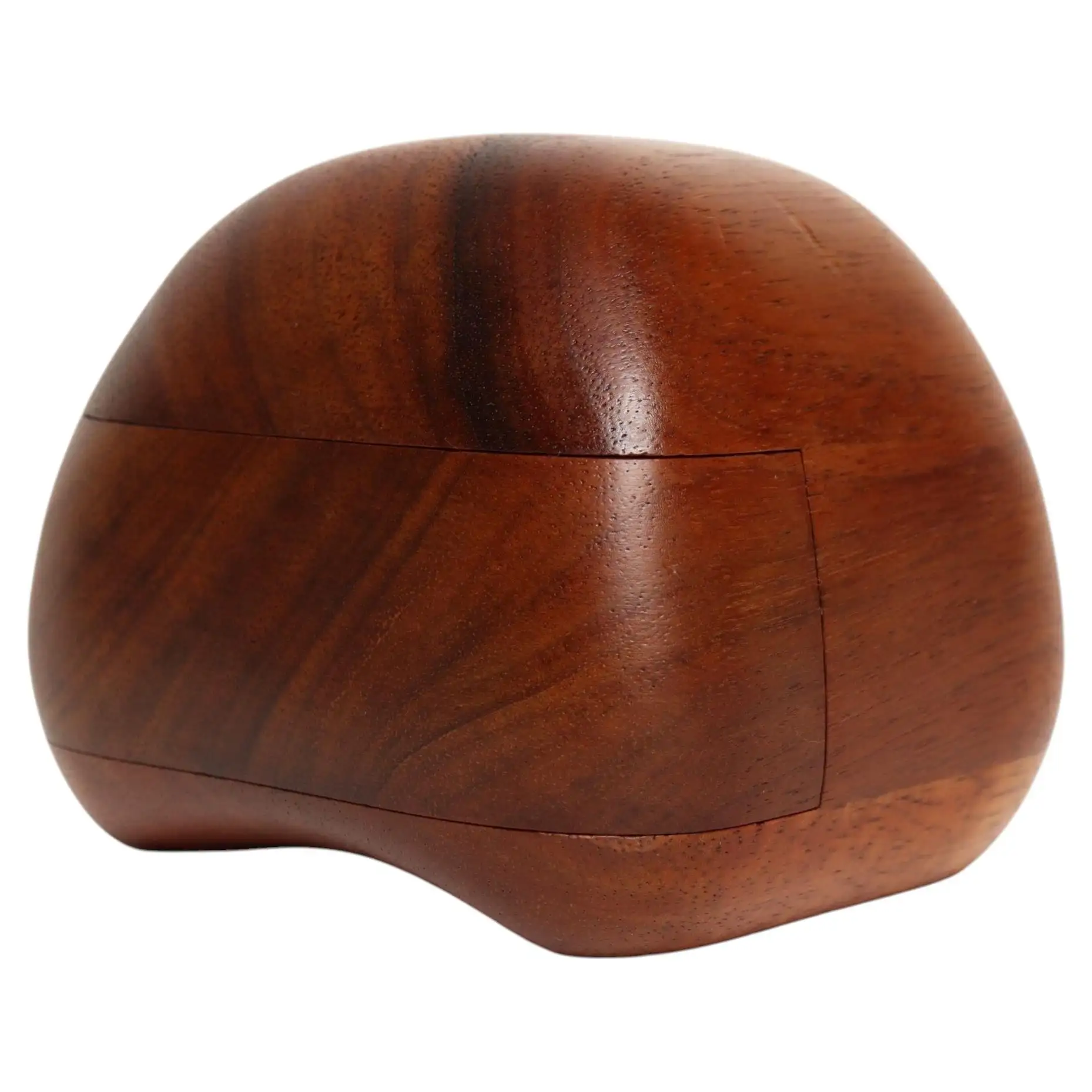 1 Vintage Studio Craft Solid Koa Wood "Rock Box" Trinket Box by Dean Santner - Image 1
