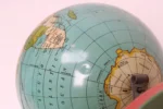 Petite Art Deco Antique Lithograph Terrestrial Globe with Zodiac Calendar Base - Image 12