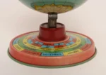 Petite Art Deco Antique Lithograph Terrestrial Globe with Zodiac Calendar Base - Image 16