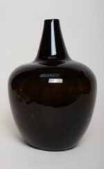 Vintage French Bulbous Mouth Blown Glass Demijohn / Carboy in Dark Olive Green - Image 8