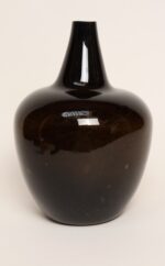 Vintage French Bulbous Mouth Blown Glass Demijohn / Carboy in Dark Olive Green - Image 2