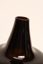 Vintage French Bulbous Mouth Blown Glass Demijohn / Carboy in Dark Olive Green - Image 34
