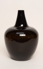 Vintage French Bulbous Mouth Blown Glass Demijohn / Carboy in Dark Olive Green - Image 6