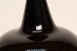 Vintage French Bulbous Mouth Blown Glass Demijohn / Carboy in Dark Olive Green - Image 38