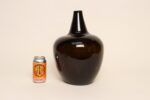 Vintage French Bulbous Mouth Blown Glass Demijohn / Carboy in Dark Olive Green - Image 14