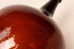 Vintage French Amber Glass Demijohn / Bonbonne Ambrée Brune - Image 16