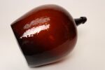Vintage French Amber Glass Demijohn / Bonbonne Ambrée Brune - Image 6