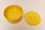 1970s Mid-Century Modern Yellow Melamine Lidded Serving Bowl by Massimo Vignelli for Heller - Image 5