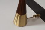 Vintage Sculptural Solid Brass and Walnut Table Lamp by Tony Paul for Westwood - Image 17