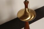 Vintage Sculptural Solid Brass and Walnut Table Lamp by Tony Paul for Westwood - Image 11