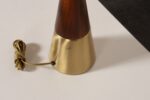 Vintage Sculptural Solid Brass and Walnut Table Lamp by Tony Paul for Westwood - Image 19