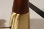 Vintage Sculptural Solid Brass and Walnut Table Lamp by Tony Paul for Westwood - Image 20