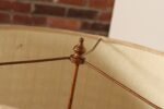 Vintage Burgundy and White Mottled Glazed Ceramic Organic Table Lamp with Shade - Image 19