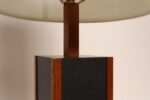 Vintage Slate and Teakwood Studio Craft Table Lamp by Harspwell House - Image 21