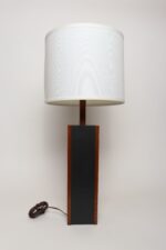 Vintage Slate and Teakwood Studio Craft Table Lamp by Harspwell House - Image 8