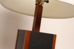 Vintage Slate and Teakwood Studio Craft Table Lamp by Harspwell House - Image 13