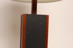 Vintage Slate and Teakwood Studio Craft Table Lamp by Harspwell House - Image 19