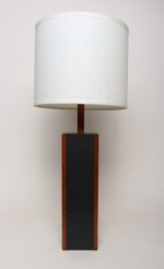Vintage Slate and Teakwood Studio Craft Table Lamp by Harspwell House - Image 3