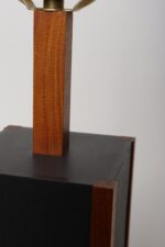 Vintage Slate and Teakwood Studio Craft Table Lamp by Harspwell House - Image 15