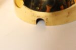 Vintage Italian Modernist Polished Brass Apple-Form Mela Sugar Bowl with Spoon - Image 13