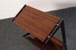 Vintage Italian Magazine Table in Walnut, Leather, and Metal Attr. to Ico Parisi - Image 10