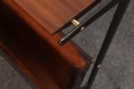 Vintage Italian Magazine Table in Walnut, Leather, and Metal Attr. to Ico Parisi - Image 18