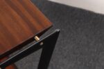 Vintage Italian Magazine Table in Walnut, Leather, and Metal Attr. to Ico Parisi - Image 17
