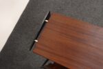 Vintage Italian Magazine Table in Walnut, Leather, and Metal Attr. to Ico Parisi - Image 15