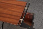 Vintage Italian Magazine Table in Walnut, Leather, and Metal Attr. to Ico Parisi - Image 14
