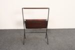 Vintage Italian Magazine Table in Walnut, Leather, and Metal Attr. to Ico Parisi - Image 8