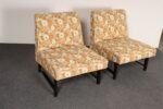 Pair of Vintage Ebonized Mahogany Slipper Chairs by Edward Wormley for Dunbar - Image 4