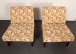 Pair of Vintage Ebonized Mahogany Slipper Chairs by Edward Wormley for Dunbar - Image 2