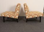 Pair of Vintage Ebonized Mahogany Slipper Chairs by Edward Wormley for Dunbar - Image 5