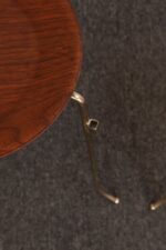 Set of Four Vintage Steel and Walnut Stacking Tables Attributed to Tony Paul - Image 20
