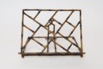 Vintage Italian Faux-Bamboo Tortoise Shell Painted Metal Lectern / Bookstand - Image 4